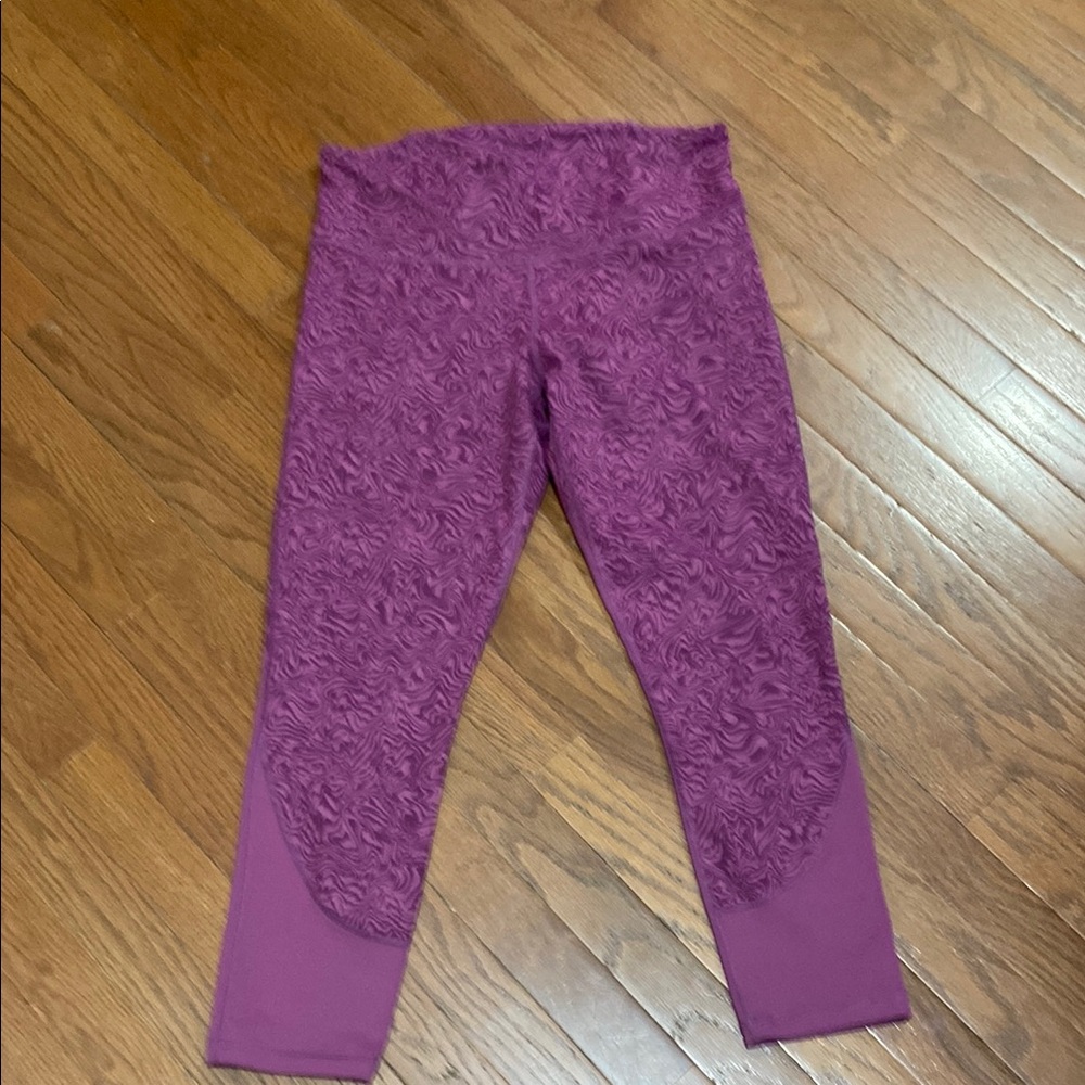 Under Armour Purple Textured Leggings